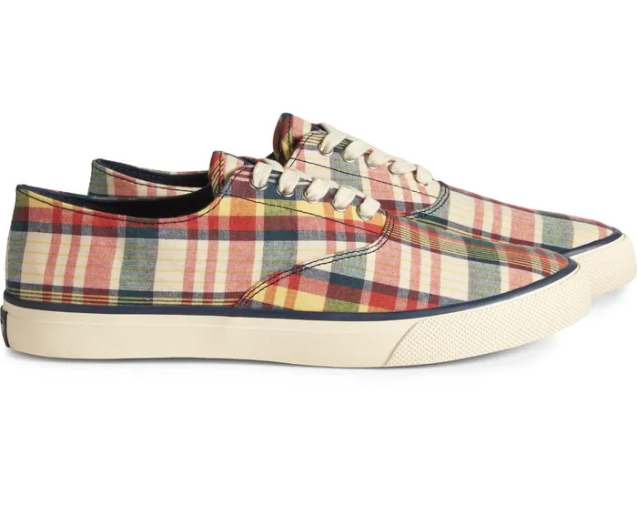 WomenMen Unisex Sperry X Rowing Blazers Cloud CVO Plaid Sneaker Blue Multi Sperry Sneakers WomenMen Unisex Sperry X Rowing Blazers Cloud CVO Plaid Sneaker Blue Multi Sperry Sneakers
