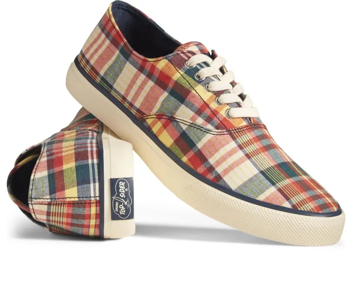 WomenMen Unisex Sperry X Rowing Blazers Cloud CVO Plaid Sneaker Blue Multi Sperry Sneakers WomenMen Unisex Sperry X Rowing Blazers Cloud CVO Plaid Sneaker Blue Multi Sperry Sneakers