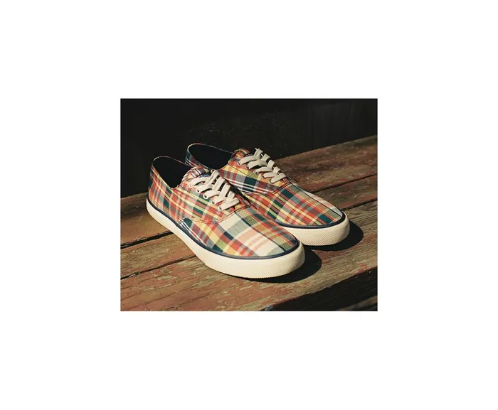 WomenMen Unisex Sperry X Rowing Blazers Cloud CVO Plaid Sneaker Blue Multi Sperry Sneakers WomenMen Unisex Sperry X Rowing Blazers Cloud CVO Plaid Sneaker Blue Multi Sperry Sneakers