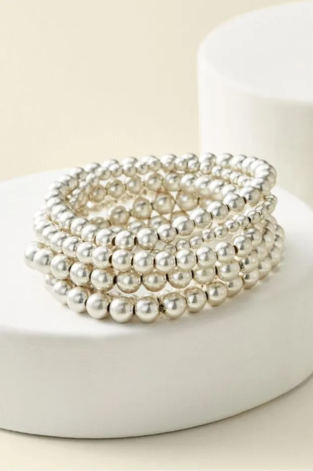 Women Miranda Beaded Bracelet Set Gold Soft Surroundings Jewelry Women Miranda Beaded Bracelet Set Gold Soft Surroundings Jewelry
