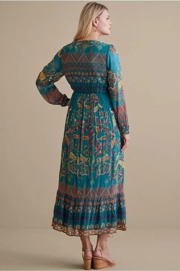 Women Mirapani Dress Ayaletta Blue Soft Surroundings Dresses Women Mirapani Dress Ayaletta Blue Soft Surroundings Dresses