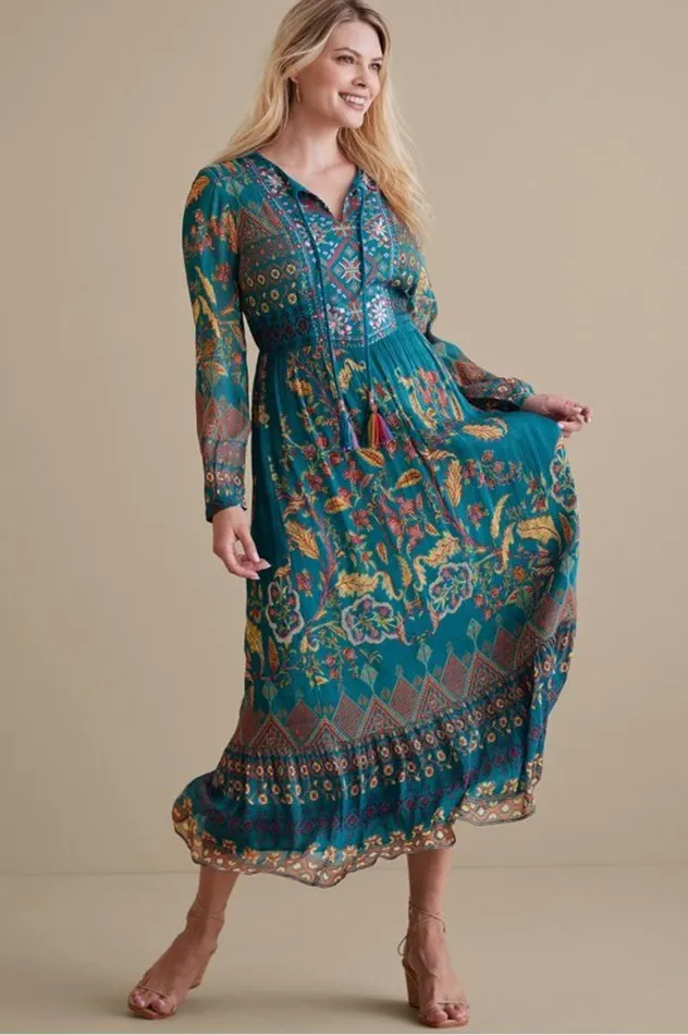 Women Mirapani Dress Ayaletta Blue Soft Surroundings Dresses Women Mirapani Dress Ayaletta Blue Soft Surroundings Dresses