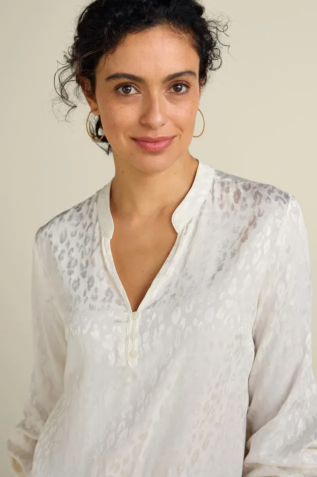 Women Mirasol Jacquard Tunic Ivory Pearl Soft Surroundings Tops Women Mirasol Jacquard Tunic Ivory Pearl Soft Surroundings Tops