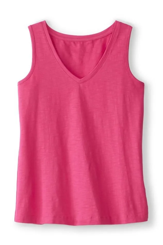 Women Mistral Supima Slub Tank Pink Peacock Soft Surroundings Tops Women Mistral Supima Slub Tank Pink Peacock Soft Surroundings Tops
