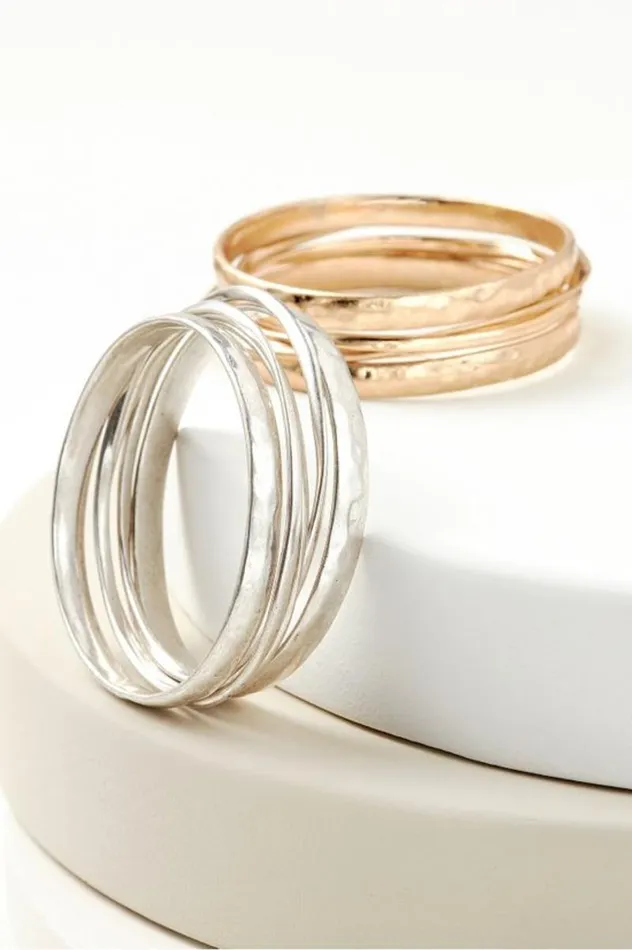 Women Morena Bangle Set Silver Soft Surroundings Jewelry