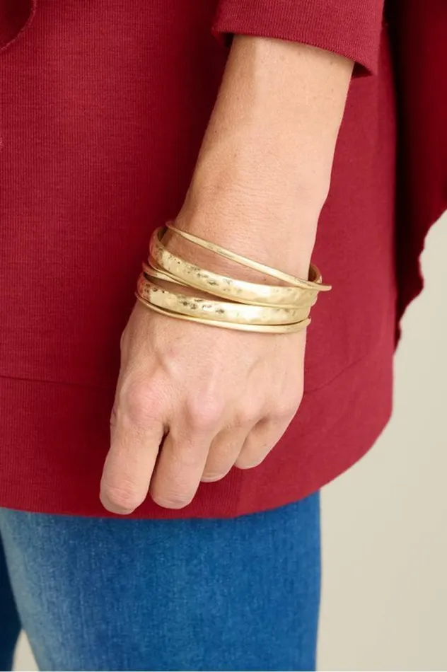 Women Morena Bangle Set Silver Soft Surroundings Jewelry Women Morena Bangle Set Silver Soft Surroundings Jewelry
