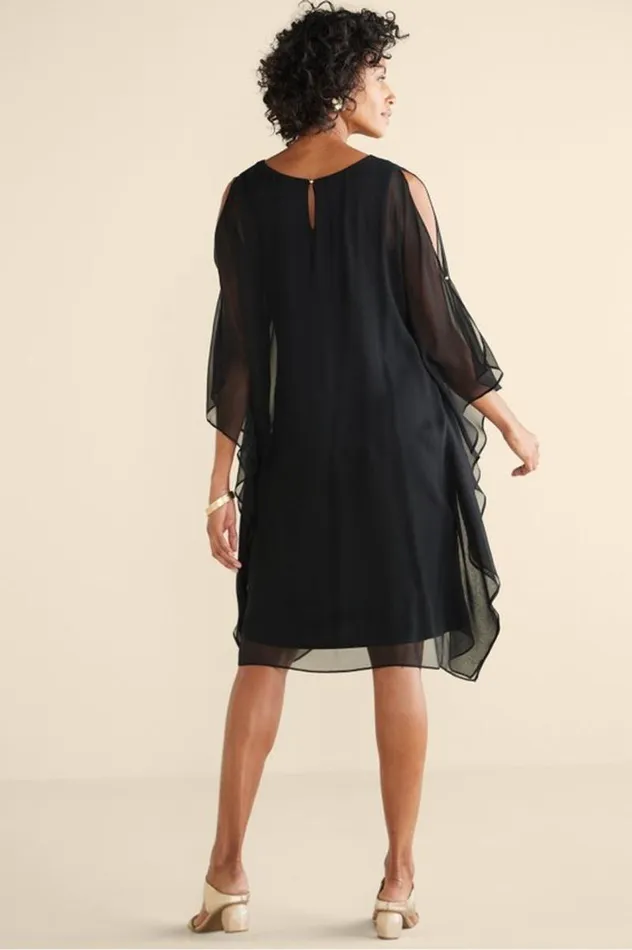 Women Morlaix Silk Dress Black Soft Surroundings Dresses Women Morlaix Silk Dress Black Soft Surroundings Dresses