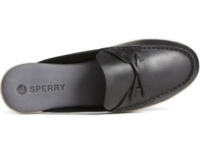 Women Mulefish Leather Boat Shoe Black Sperry Flats and Loafers Women Mulefish Leather Boat Shoe Black Sperry Flats and Loafers