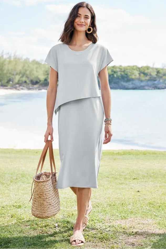 Women Mykonos Dress Pearl Blue Soft Surroundings Dresses Women Mykonos Dress Pearl Blue Soft Surroundings Dresses