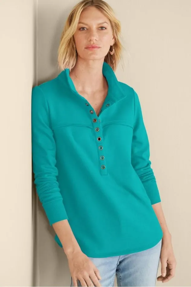 Women Neera French Terry Tunic Rose Violet Soft Surroundings Tops Women Neera French Terry Tunic Rose Violet Soft Surroundings Tops
