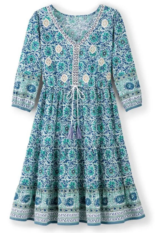 Women Nerissa Dress Abstract Floral Soft Surroundings Dresses Women Nerissa Dress Abstract Floral Soft Surroundings Dresses