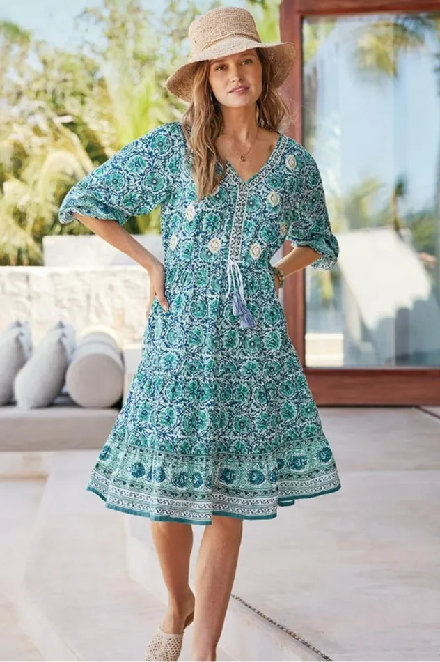 Women Nerissa Dress Abstract Floral Soft Surroundings Dresses Women Nerissa Dress Abstract Floral Soft Surroundings Dresses