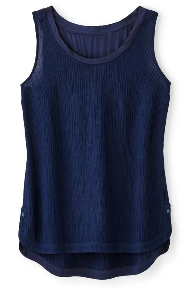 Women Oceo Gauze Tank Navy Soft Surroundings Tops Women Oceo Gauze Tank Navy Soft Surroundings Tops