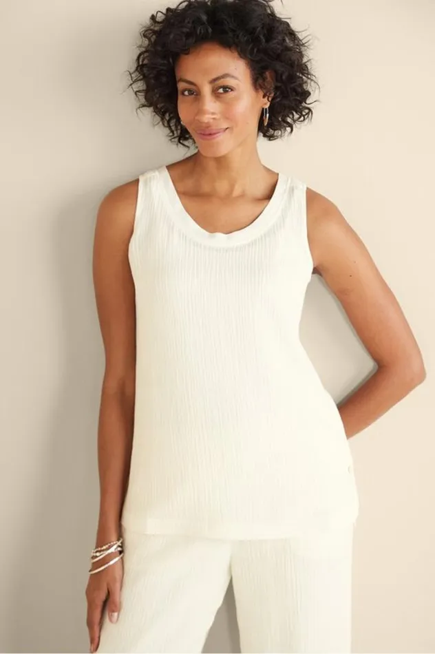 Women Oceo Gauze Tank Navy Soft Surroundings Tops Women Oceo Gauze Tank Navy Soft Surroundings Tops