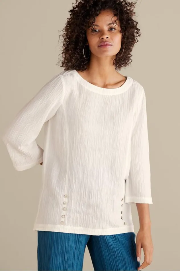 Women Oceo Gauze Tunic Black Soft Surroundings Tops Women Oceo Gauze Tunic Black Soft Surroundings Tops