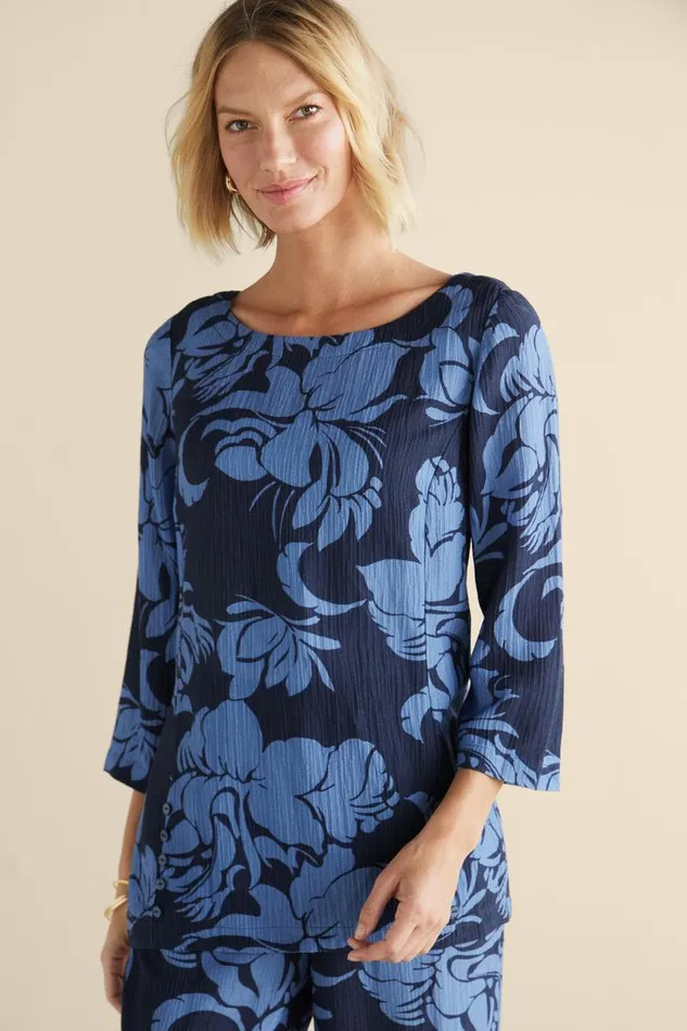Women Oceo Gauze Tunic Black Soft Surroundings Tops Women Oceo Gauze Tunic Black Soft Surroundings Tops