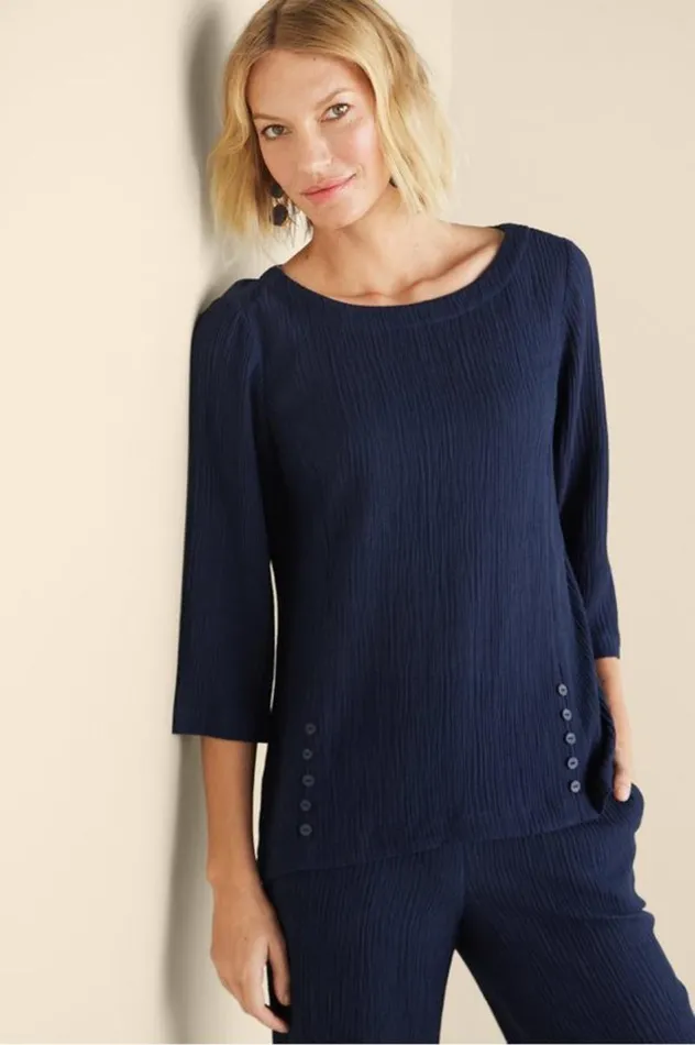 Women Oceo Gauze Tunic Black Soft Surroundings Tops Women Oceo Gauze Tunic Black Soft Surroundings Tops