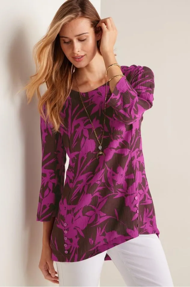 Women Oceo Gauze Tunic Black Soft Surroundings Tops Women Oceo Gauze Tunic Black Soft Surroundings Tops