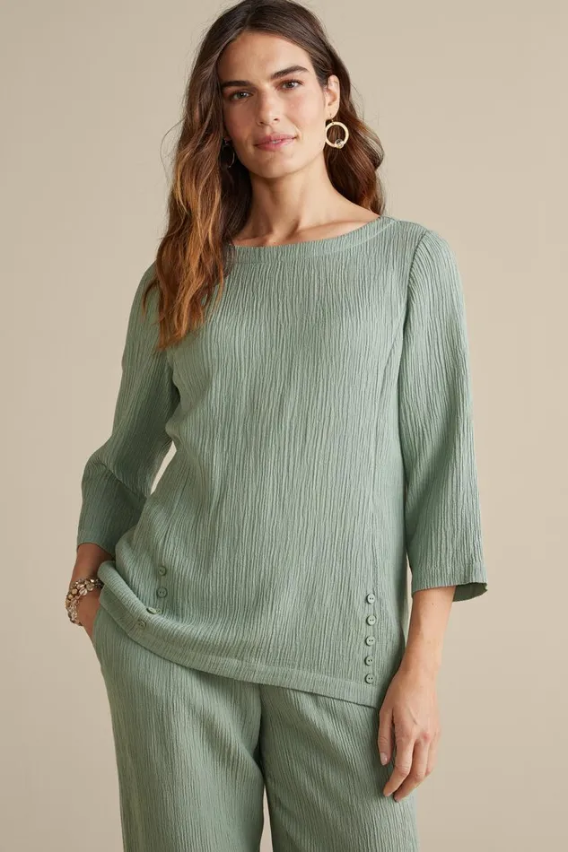 Women Oceo Gauze Tunic Black Soft Surroundings Tops Women Oceo Gauze Tunic Black Soft Surroundings Tops