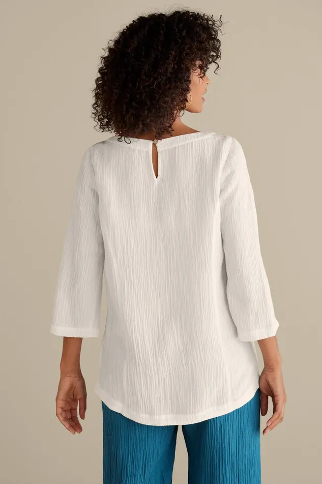 Women Oceo Gauze Tunic Black Soft Surroundings Tops Women Oceo Gauze Tunic Black Soft Surroundings Tops