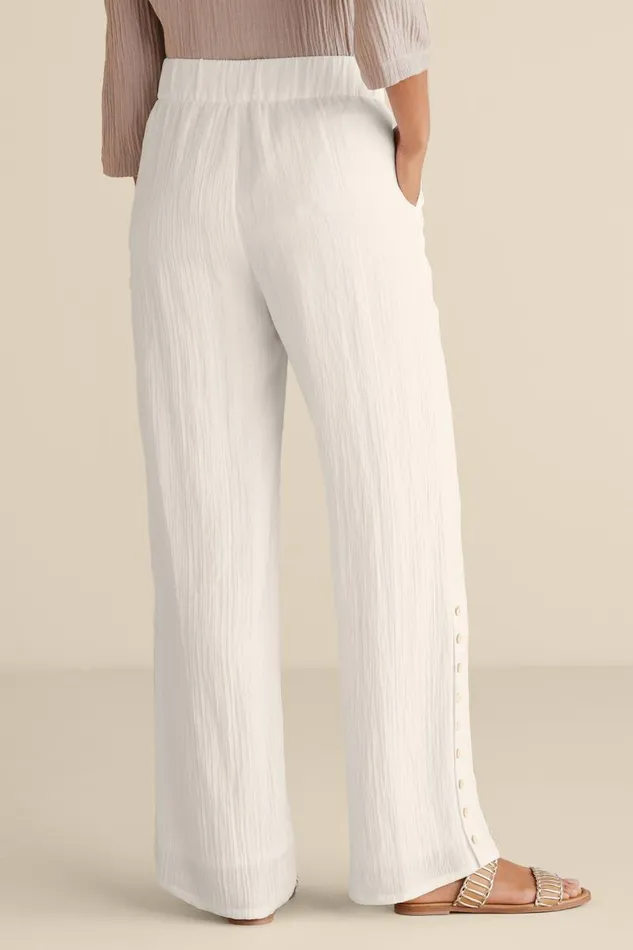 Women Oceo Gauze WideLeg Pants Black Soft Surroundings Pants Women Oceo Gauze WideLeg Pants Black Soft Surroundings Pants