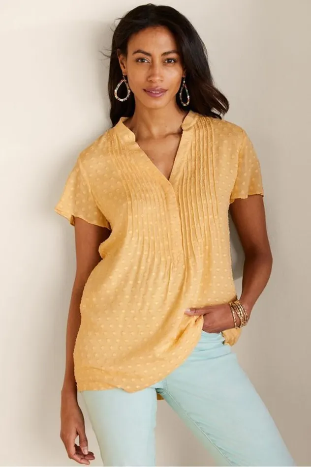 Women Offshore Top Aquatic Blue Soft Surroundings Tops