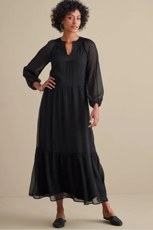 Women Olga Dress Black Soft Surroundings Dresses