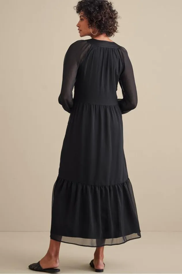 Women Olga Dress Black Soft Surroundings Dresses Women Olga Dress Black Soft Surroundings Dresses
