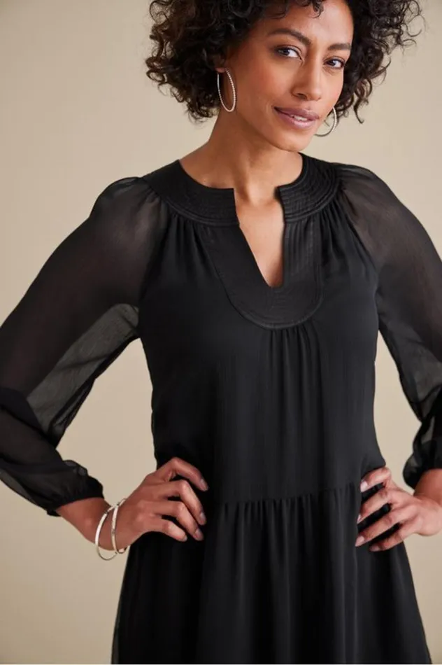Women Olga Dress Black Soft Surroundings Dresses Women Olga Dress Black Soft Surroundings Dresses