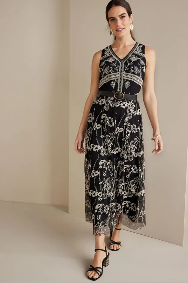 Women Olivia Maxi Dress Black Soft Surroundings Dresses