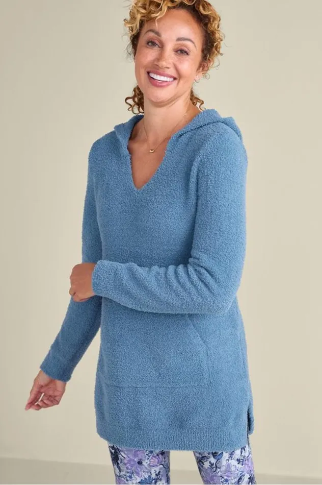 Women Orabella Sweater Hoodie Blue Fogsugar Swizzle Soft Surroundings Tops Women Orabella Sweater Hoodie Blue Fogsugar Swizzle Soft Surroundings Tops