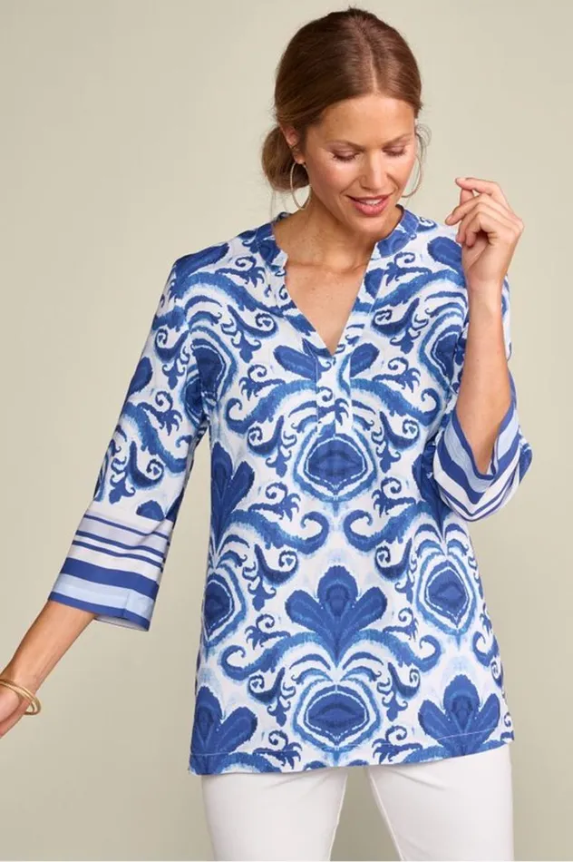 Women Pari Tunic Perissa Scarf Soft Surroundings Tops
