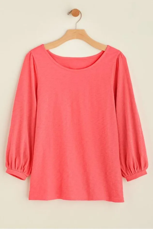 Women Parisian Poet Top Sunset Coral Soft Surroundings Tops Women Parisian Poet Top Sunset Coral Soft Surroundings Tops