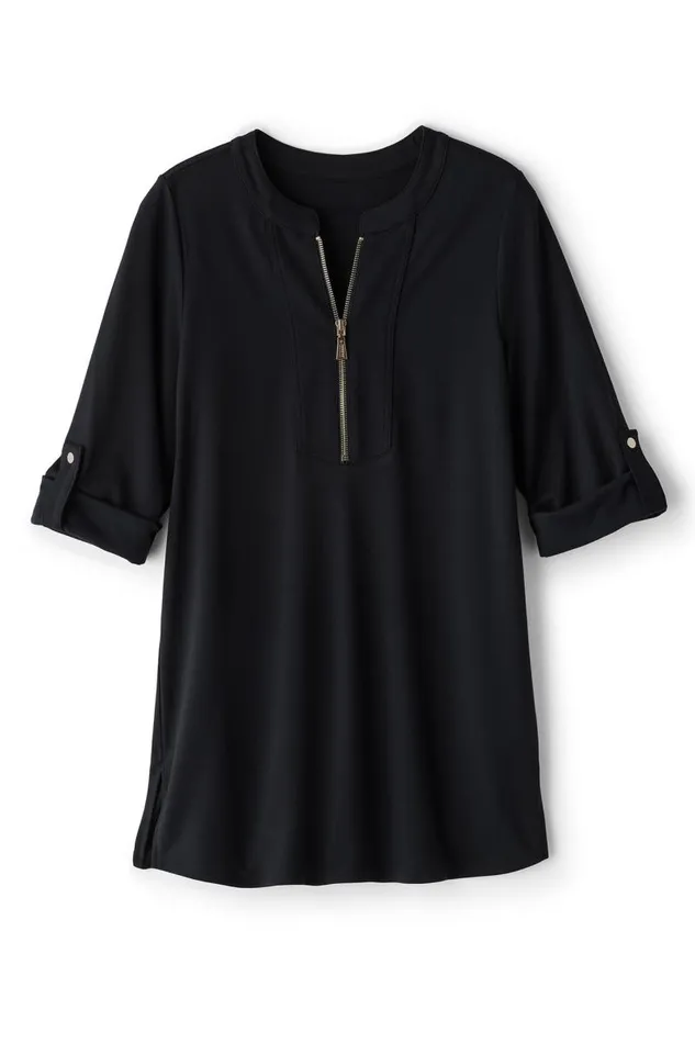 Women Patricia Ponte Tunic Black Soft Surroundings Tops Women Patricia Ponte Tunic Black Soft Surroundings Tops