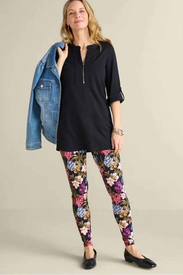 Women Patricia Ponte Tunic Black Soft Surroundings Tops Women Patricia Ponte Tunic Black Soft Surroundings Tops