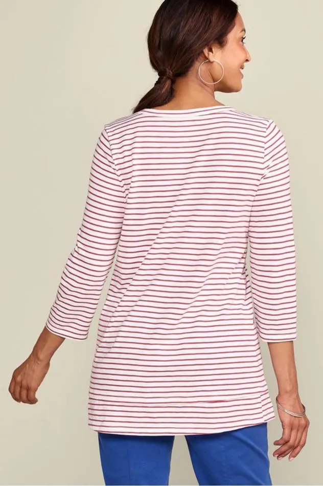 Women Petunia Tunic Naxos Stripe Soft Surroundings Tops Women Petunia Tunic Naxos Stripe Soft Surroundings Tops