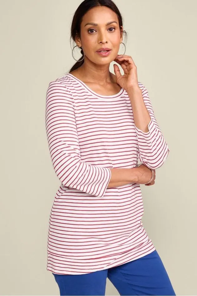 Women Petunia Tunic Naxos Stripe Soft Surroundings Tops Women Petunia Tunic Naxos Stripe Soft Surroundings Tops