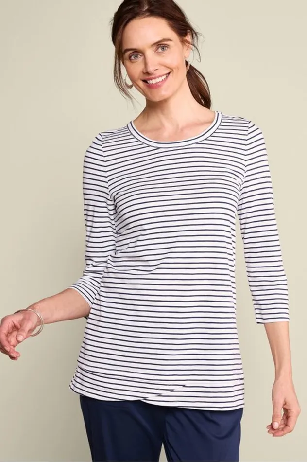 Women Petunia Tunic Naxos Stripe Soft Surroundings Tops Women Petunia Tunic Naxos Stripe Soft Surroundings Tops