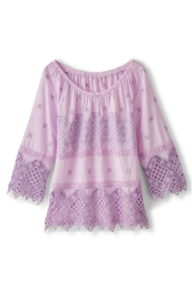 Women Pilar Off The Shoulder Top Orchid Bloom Soft Surroundings Tops Women Pilar Off The Shoulder Top Orchid Bloom Soft Surroundings Tops