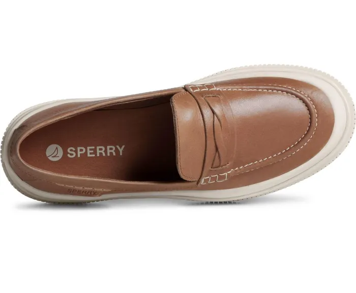 Women Platform Leather Loafer Tan Sperry Flats and Loafers Women Platform Leather Loafer Tan Sperry Flats and Loafers