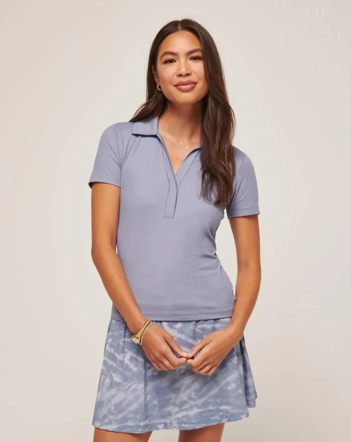 Women Polos TravisMathew BARCELONA RIBBED POLO Tempest