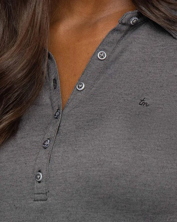 Women Polos TravisMathew FEATHERWEIGHT POLO Heather Black
