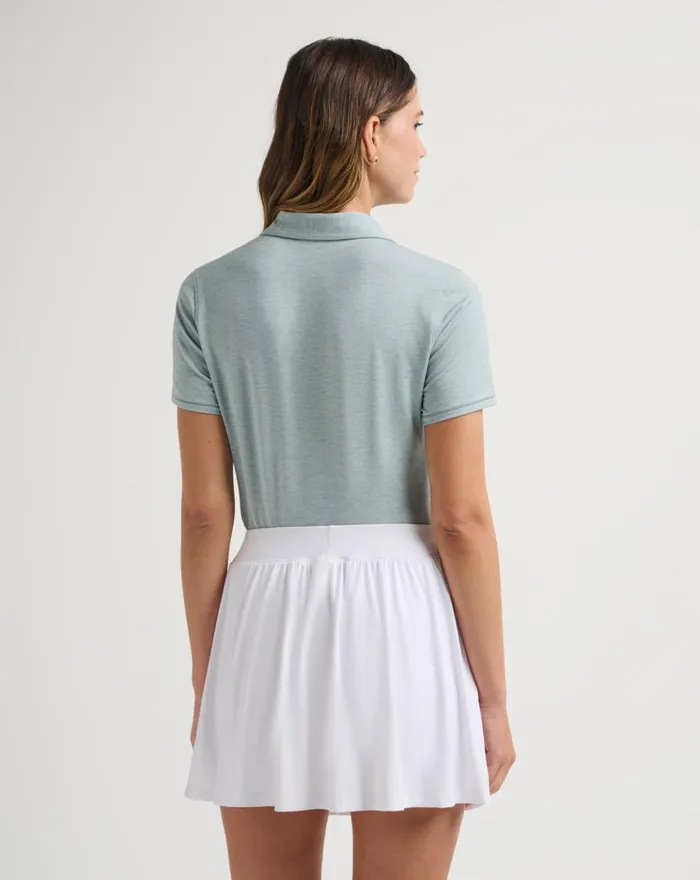 Women Polos TravisMathew FEATHERWEIGHT POLO Heather North Atlantic