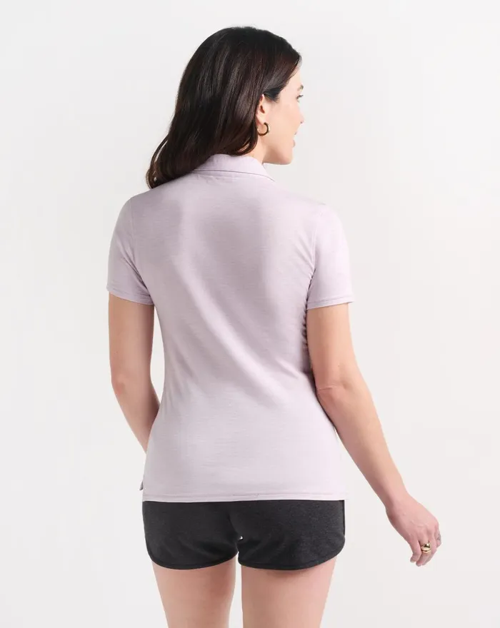 Women Polos TravisMathew FEATHERWEIGHT POLO Heather Orchid