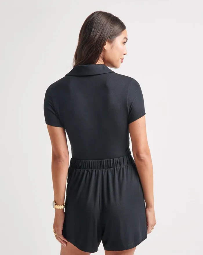 Women Polos TravisMathew ODESSA POLO Black