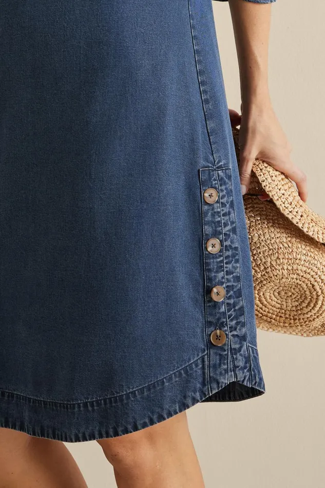 Women Positano Getaway Dress Denim Blue Soft Surroundings Dresses Women Positano Getaway Dress Denim Blue Soft Surroundings Dresses
