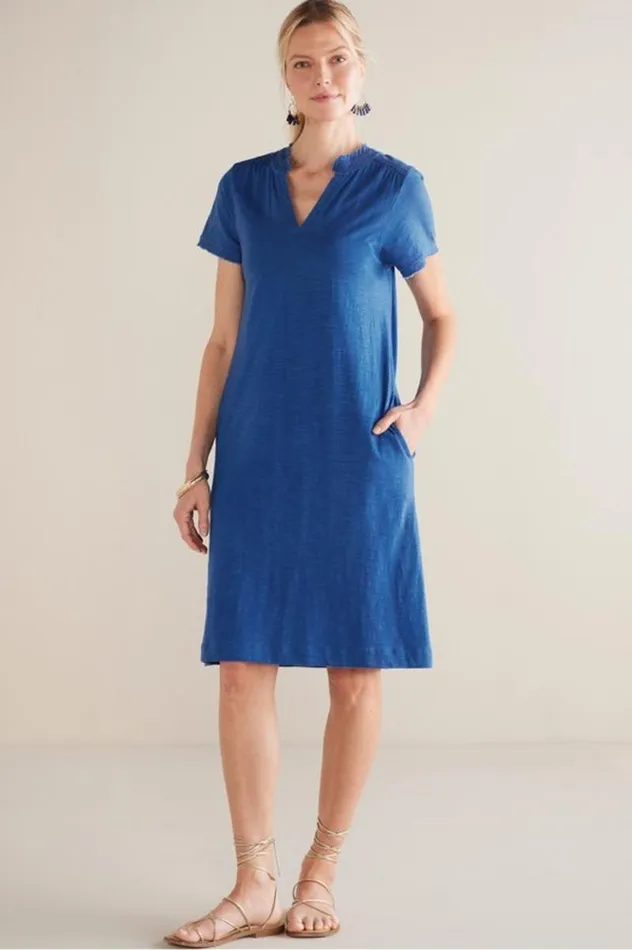 Women Presley Short Dress Sapphire Soft Surroundings Dresses