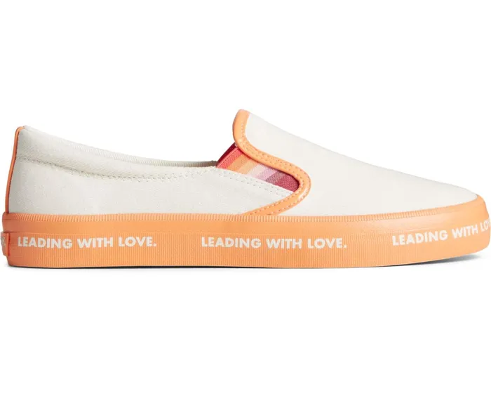 Women Pride Crest Slip On Sneaker Ivory Sperry Sneakers
