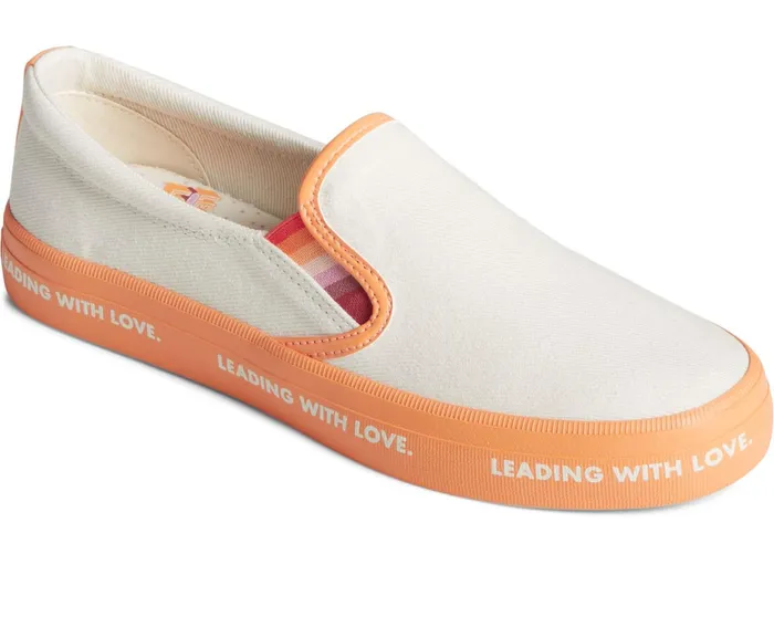 Women Pride Crest Slip On Sneaker Ivory Sperry Sneakers Women Pride Crest Slip On Sneaker Ivory Sperry Sneakers
