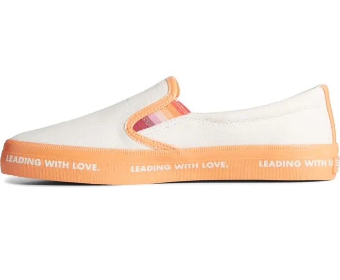 Women Pride Crest Slip On Sneaker Ivory Sperry Sneakers Women Pride Crest Slip On Sneaker Ivory Sperry Sneakers